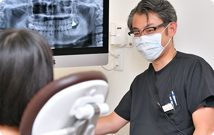 歯科医師による治療計画の立案